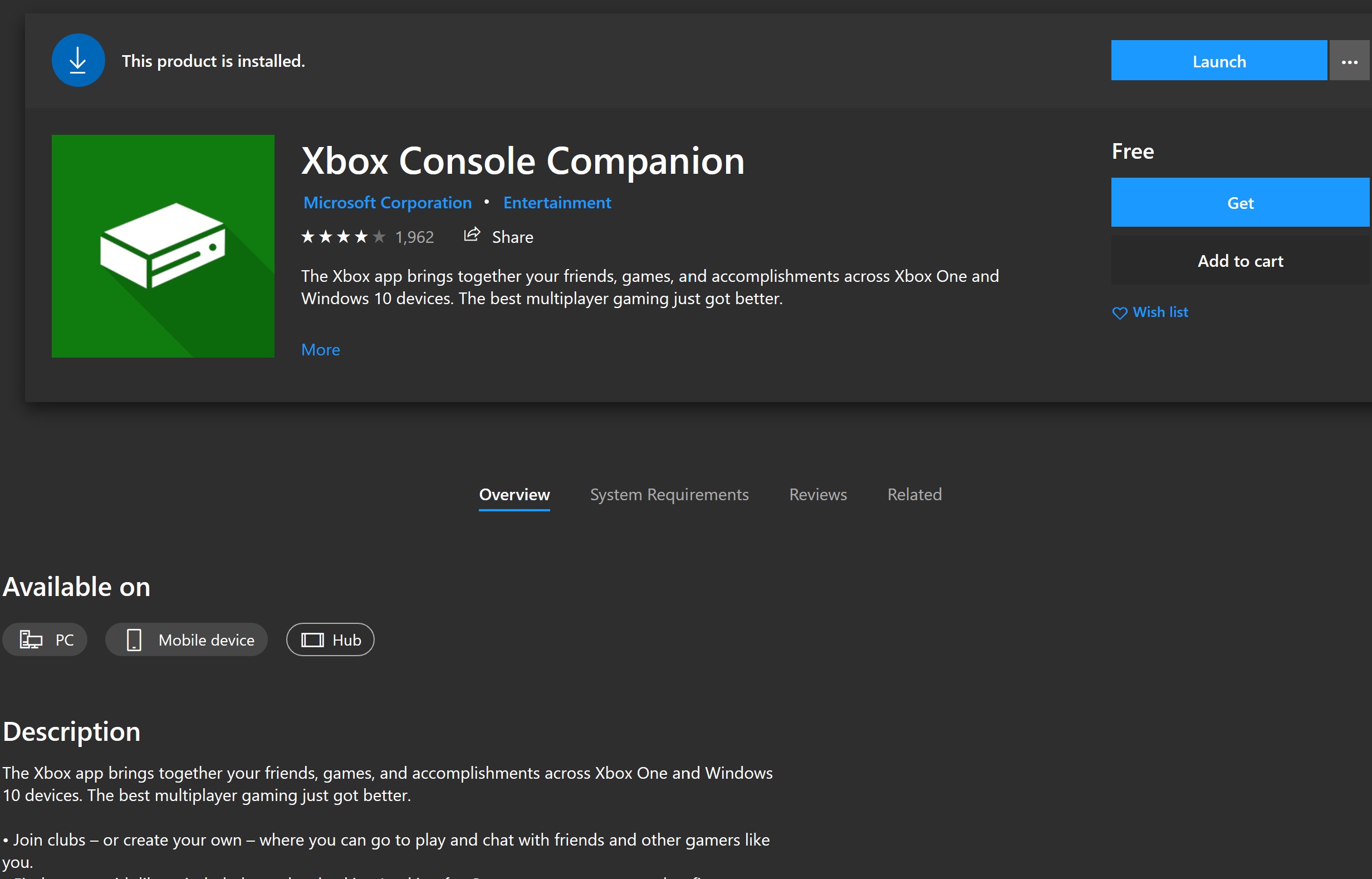 Xbox Windows 10 application re-marked to 'Xbox Console Companion